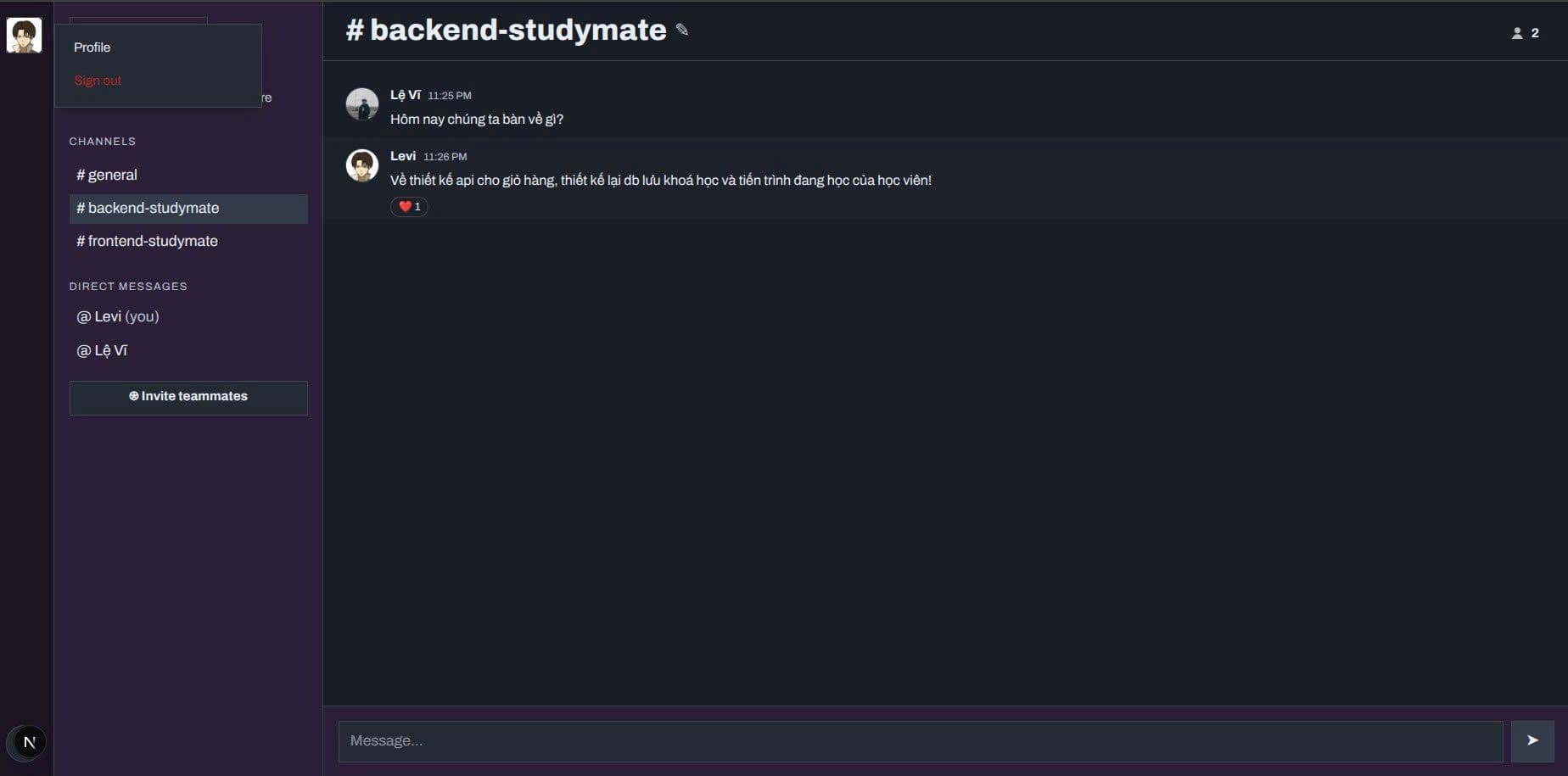 Sleek Dark Mode Interface